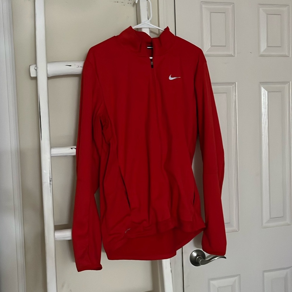 Nike red zip up